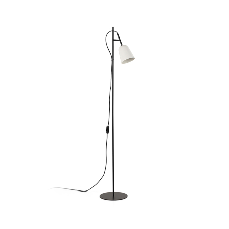 Lámpara de pie Studio, fabricada en acero, acabado blanco, de Faro Barcelona