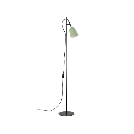 Lámpara de pie Studio, fabricada en acero, acabado verde, de Faro Barcelona
