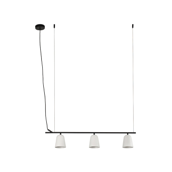Lámpara colgante Studio, fabricada en acero, acabado negro mate, de Faro Barcelona 2