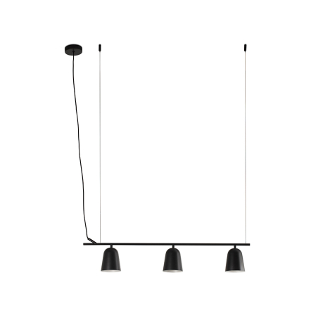 Lámpara colgante Studio, fabricada en acero, acabado negro mate, de Faro Barcelona