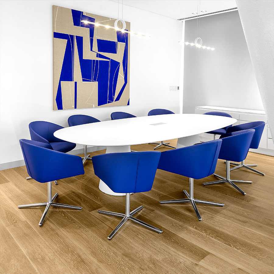 Mesa comedor Reverse Conference Andreu World blanco
