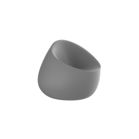 Butaca Stone de polietileno, acabado gris, de Vondom