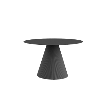 Mesa Gatsby de polietileno en acabado negro, de la firma de diseño Vondom