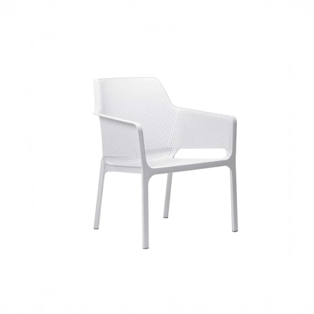 Silla de terraza Net Relax blanca Nardi