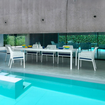 Silla de terraza Net Relax blanca Nardi 2