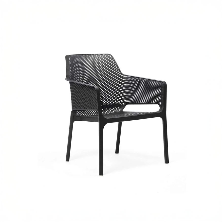 Silla de terraza Net Relax antracita Nardi