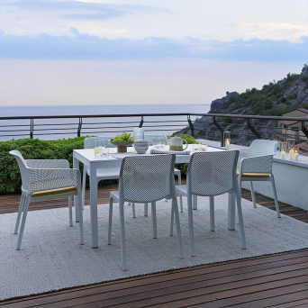 Silla de terraza Net confort con cojín para asiento incluido de la firma de diseño Nardi 2