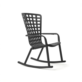 Sillón de terraza Folio Rocking acabado Antracita