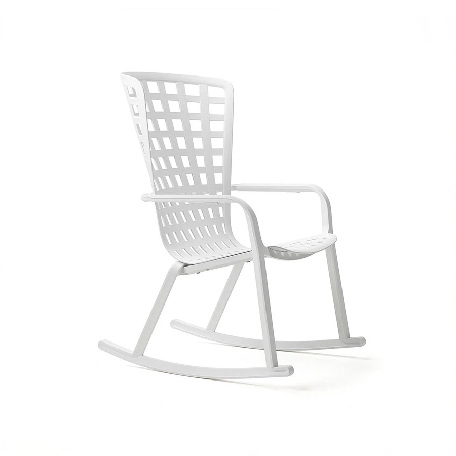 Sillón de terraza Folio Rocking acabado Blanco