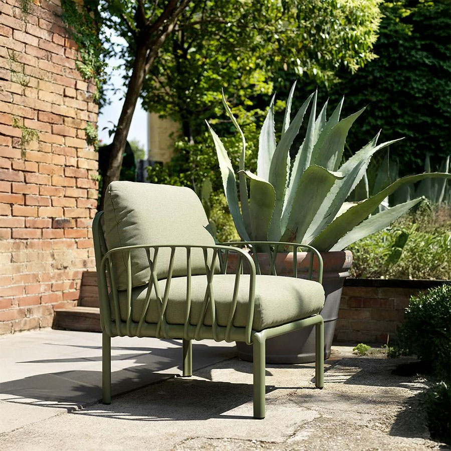 Sillón de terraza Komodo 1 Nardi agave ambiente