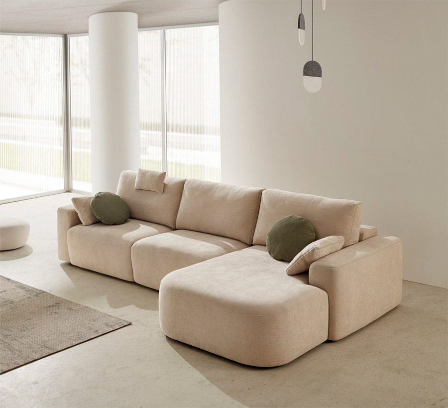Chaiselongue deslizante Nube modular de Reyes Ordoñez