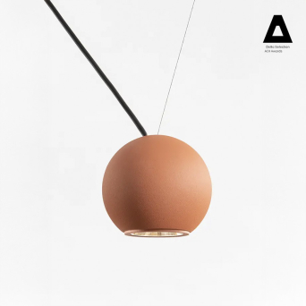 Lámpara colgante Compass, acabado negro mate, con esfera de luz, de Estiluz 2