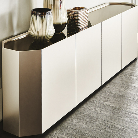 Perfil ampliado del Aparador Chelsea de Cattelan Italia acabado dorado
