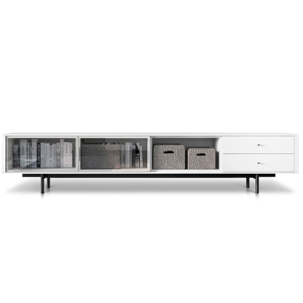 Mueble TV Moss 01 de Loyra acabado lacado mate blanco