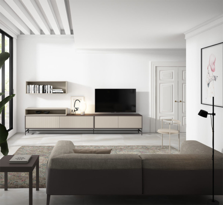 Ambiente de salón con composición Caeli de la firma Decornouveau