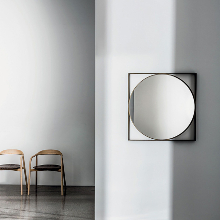 Espejo Visual Geométrico de la firma de diseño Sovet acabado del espejo cristal claro