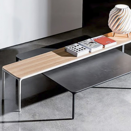 Mesa de centro Slim acabado de la tapa en Roble natural