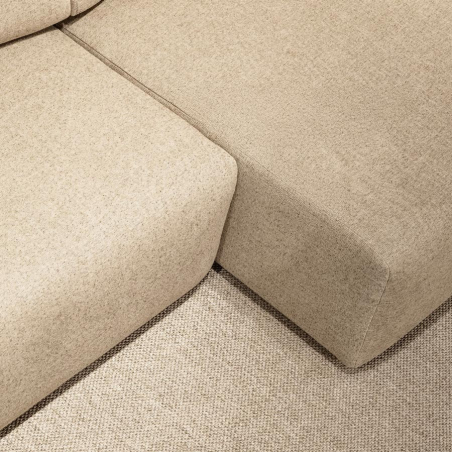 Detalle de asiento deslizante de sofá Yute de Temasdos