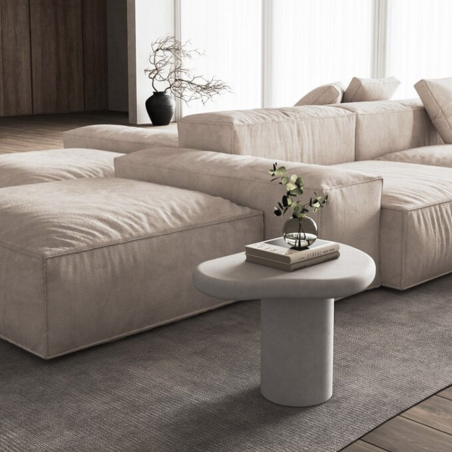 Vista en ambiente del Sofá Tokio con chaiselongue