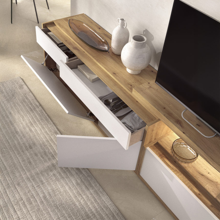 Composición de salón modular 02 de la firma nacional Rimobel detalle