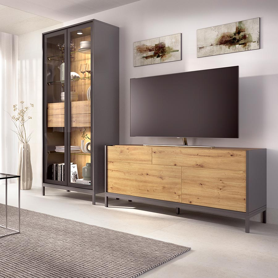 Salón Duo 38 fabricado con melamina de primera calidad por Rimobel.