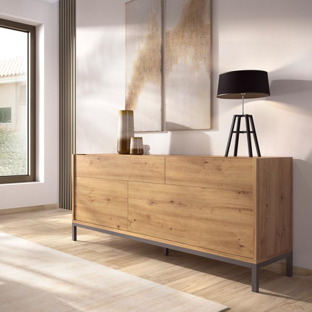 Aparador moderno Duo 60 con patas metálicas