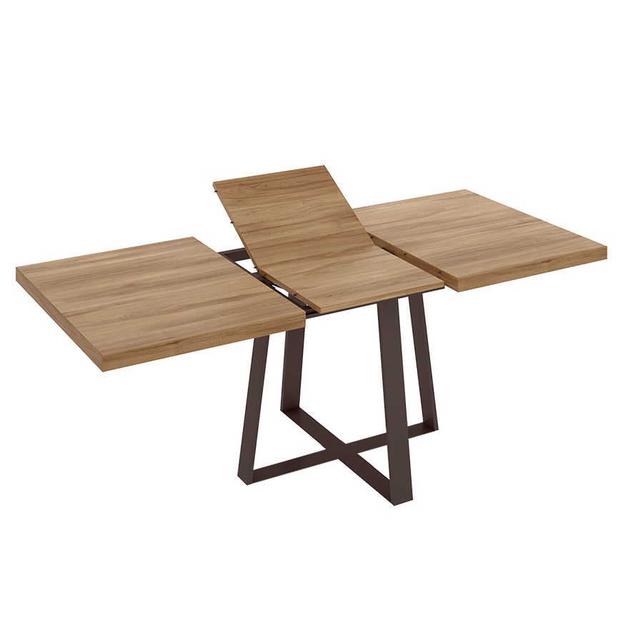 Mesa extensible Duo 35 de Rimobel abierta.