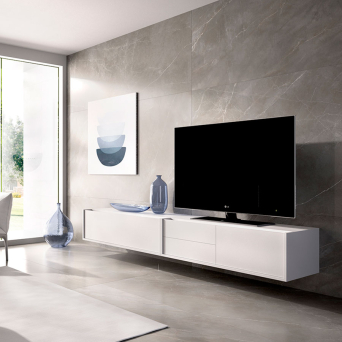 Mueble para Tele Duo 51 de la marca nacional Rimobel, acabado blanco.