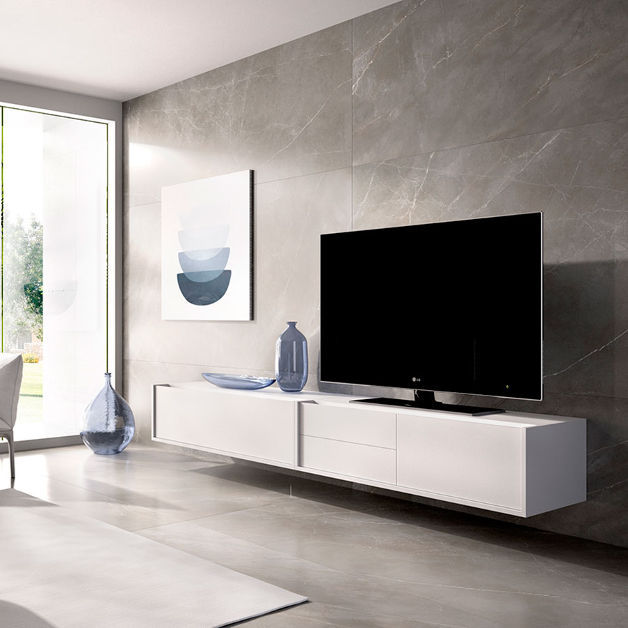Mueble para Tele Duo 51 de la marca nacional Rimobel, acabado blanco.