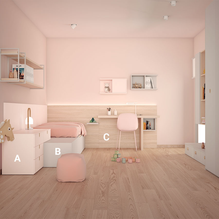 Dormitorio juvenil Tweed