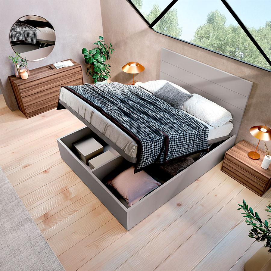 Vista en detalle del cabezal y aro elevable del Dormitorio Live In 45 de Antaix