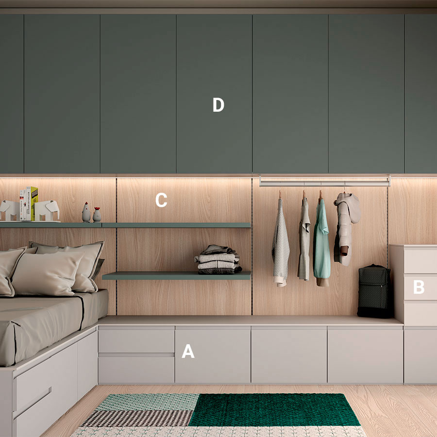 Dormitorio juvenil Tweed 19 Tobisa
