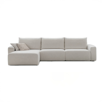 Chaiselongue deslizante Módena en vista frontal.