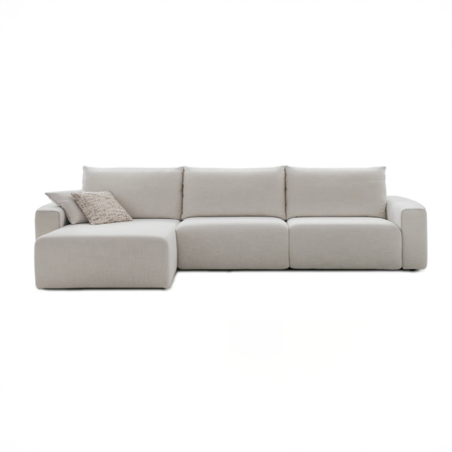 Chaiselongue deslizante Módena en vista frontal.