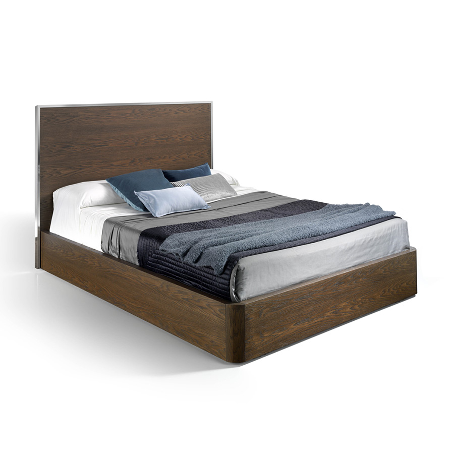 Cama City de Hurtado, en chapa de madera natural