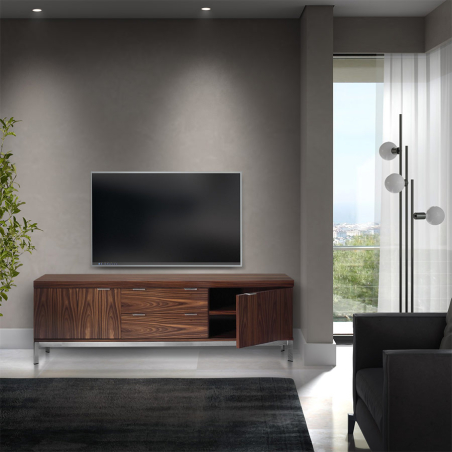 Vista en ambiente del Mueble TV City de Hurtado