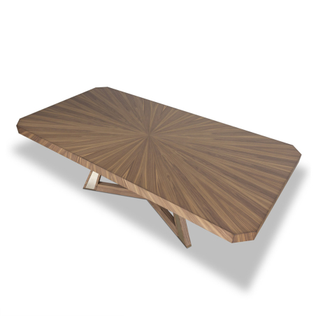 Detalle del sobre de la mesa de comedor Emerald.