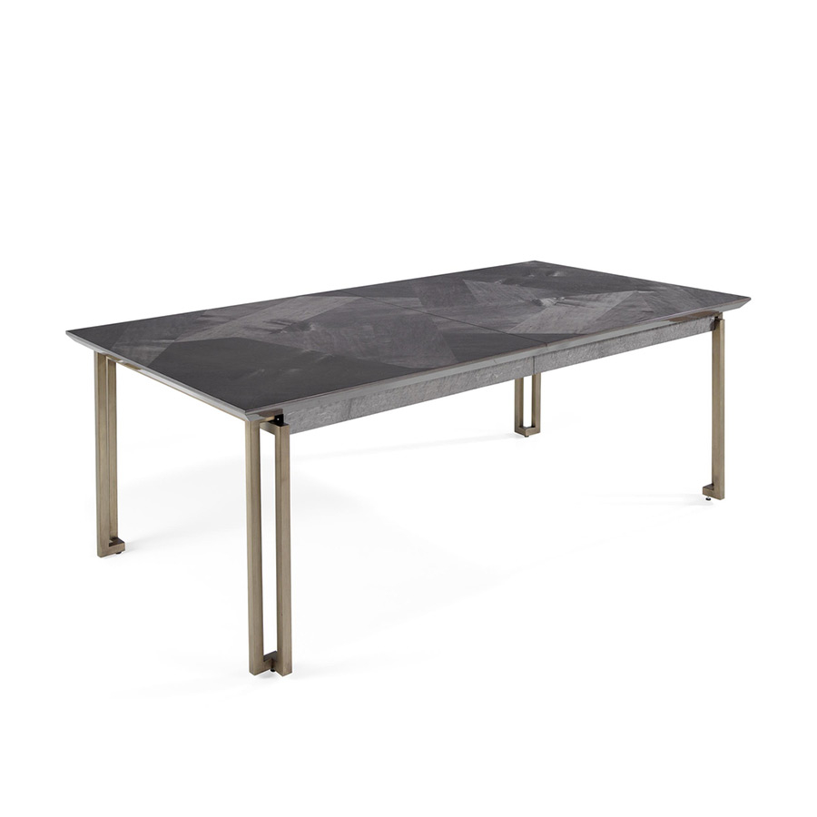 Mesa de comedor Bond en vista escorzada de la marca Hurtado.