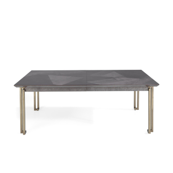 Mesa de comedor Bond de Hurtado en vista frontal.