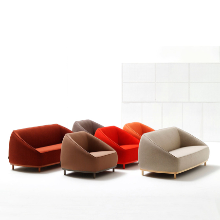 Colección de sofás y sillones Sumo con tapizados en diferentes colores