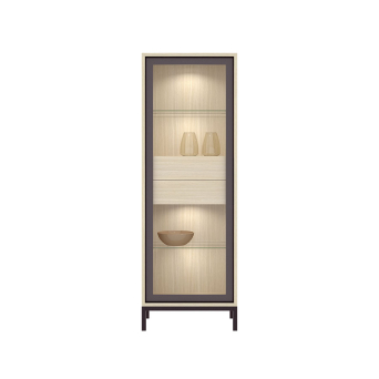 Vitrina Duo 24 de Rimobel con luz led interior.