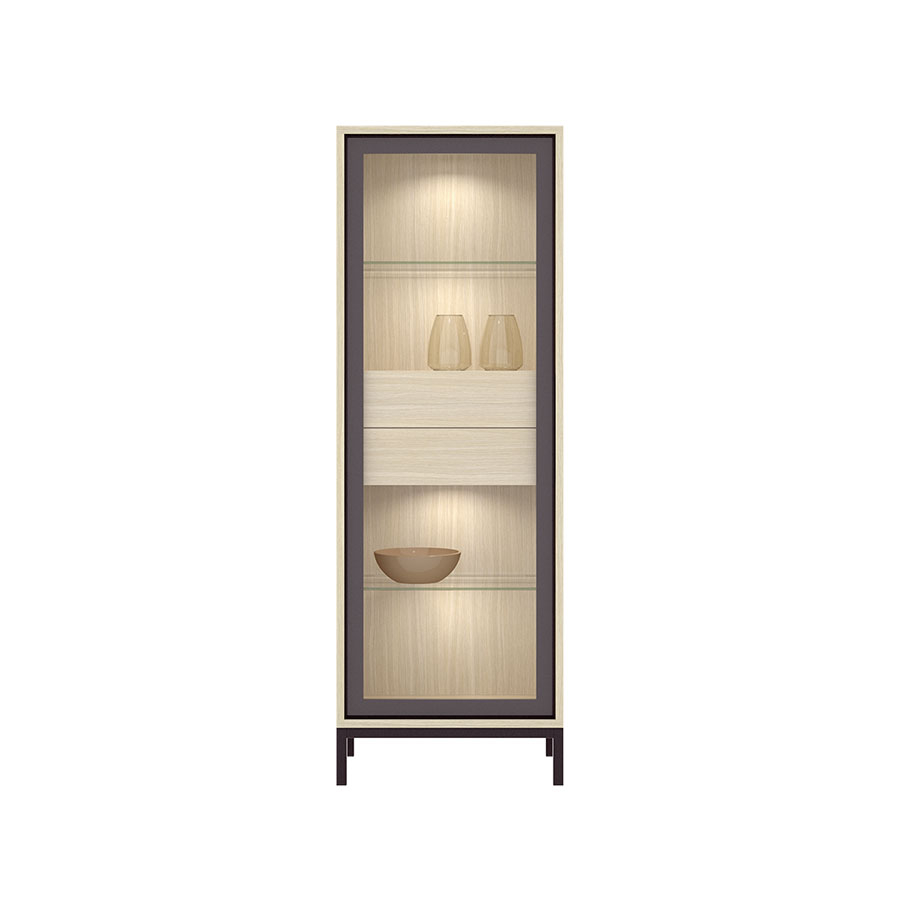 Vitrina Duo 24 de Rimobel con luz led interior.