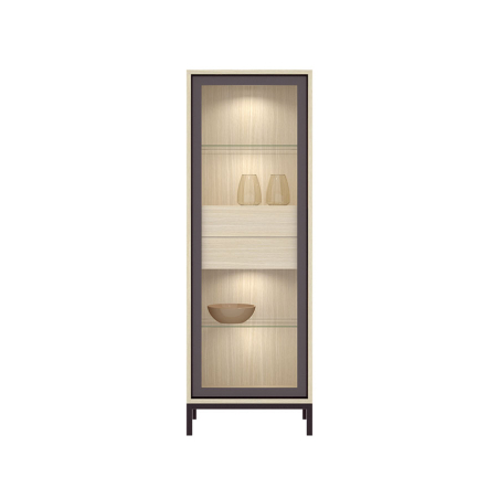 Vitrina Duo 24 de Rimobel con luz led interior.