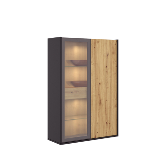 Vitrina Duo 6 de Rimobel con luz led en el interior.