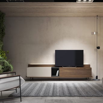 Mueble TV Nordic 3 de BoCubi, con puerta abatible