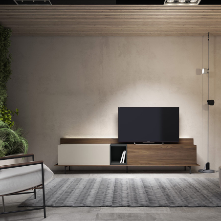 Mueble TV Nordic 3 de BoCubi, con puerta abatible