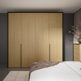 Armario Umbra de la marca española BoCubi en chapa de madera natural