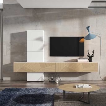 Salón ID48 de BoCubi, con detalles de marquetería artesanal 2