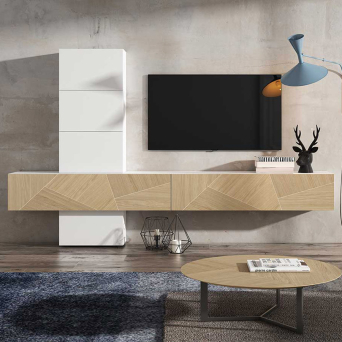 Salón ID48 de BoCubi, con detalles de marquetería artesanal