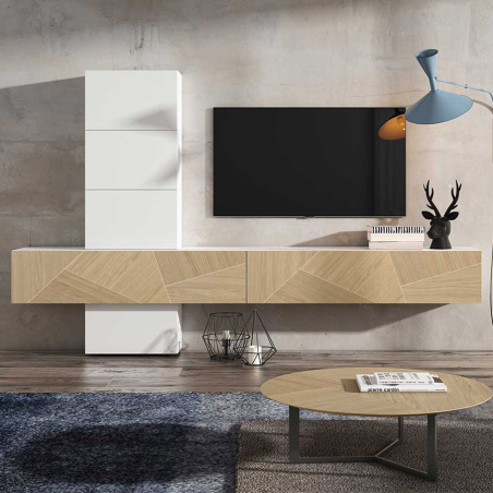 Salón ID48 de BoCubi, con detalles de marquetería artesanal